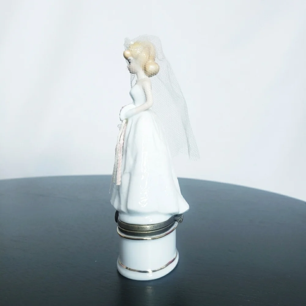 Wedding Day Barbie Porcelain Hinged Box PHB Midwest Trinket